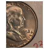1952 Franklin silver half dollar