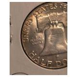 1952 Franklin silver half dollar