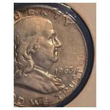 1963-D Franklin silver half dollar