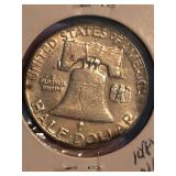 1963-D Franklin silver half dollar