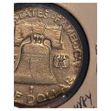 1963-D Franklin silver half dollar