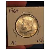 1964 Kennedy silver half dollar