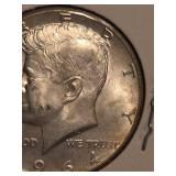 1964 Kennedy silver half dollar
