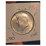1964 Kennedy silver half dollar