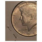 1964 Kennedy silver half dollar