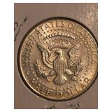 1964 Kennedy silver half dollar