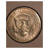 1965 Kennedy silver half dollar