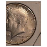 1966 Kennedy silver half dollar