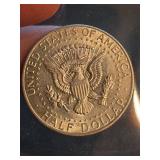 1968 Kennedy silver half dollar