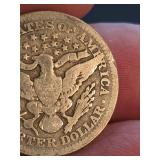 1900 Barber silver quarter