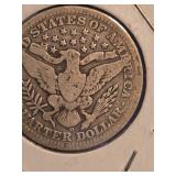 1916-D Barber silver quarter