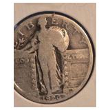 1927 Standing Liberty silver Quarter