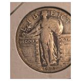 1927 Standing Liberty silver Quarter