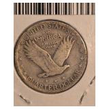 1927 Standing Liberty silver Quarter