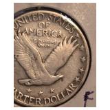 1929 Standing Liberty silver Quarter