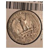 1936 Washington silver quarter