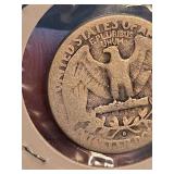 1937-D Washington silver quarter