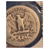 1937-D Washington silver quarter