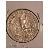 1945-D Washington silver quarter