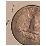 1945-S Washington silver quarter