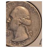 1953-S Washington silver quarter