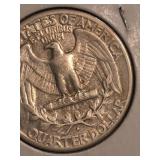 1953-S Washington silver quarter