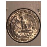1955 Washington silver quarter