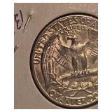 1955 Washington silver quarter