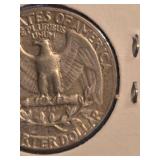 1956-D Washington silver quarter