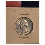 1962 BU Washington silver quarter