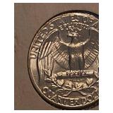 1962 BU Washington silver quarter