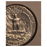 1962 BU Washington silver quarter