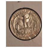 1965 Washington silver quarter