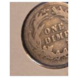 1912-D Barber silver dime