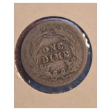 1913 Barber silver dime