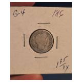 1916 Barber silver dime