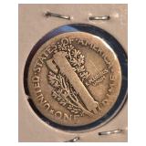 1917 Mercury silver dime