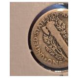1917 Mercury silver dime