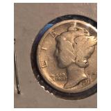 1918-P Mercury silver dime