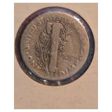 1918-P Mercury silver dime