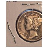 1920-D Mercury silver dime