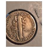1920-D Mercury silver dime