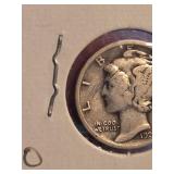 1923 Mercury silver dime