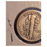 1923 Mercury silver dime
