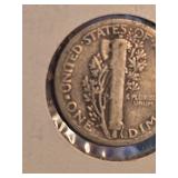 1928 Mercury silver dime