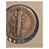 1928 Mercury silver dime