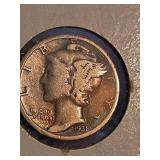 1931 Mercury silver dime