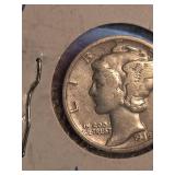 1935-S Mercury silver dime
