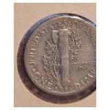 1935-S Mercury silver dime
