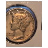 1936-D Mercury silver dime